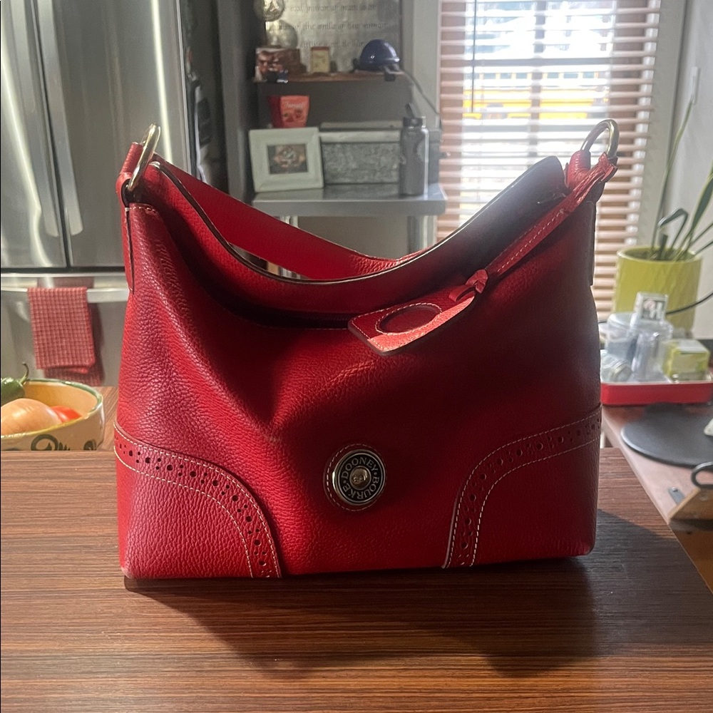 Dooney & Bourke Red Leather Shoulder Bag